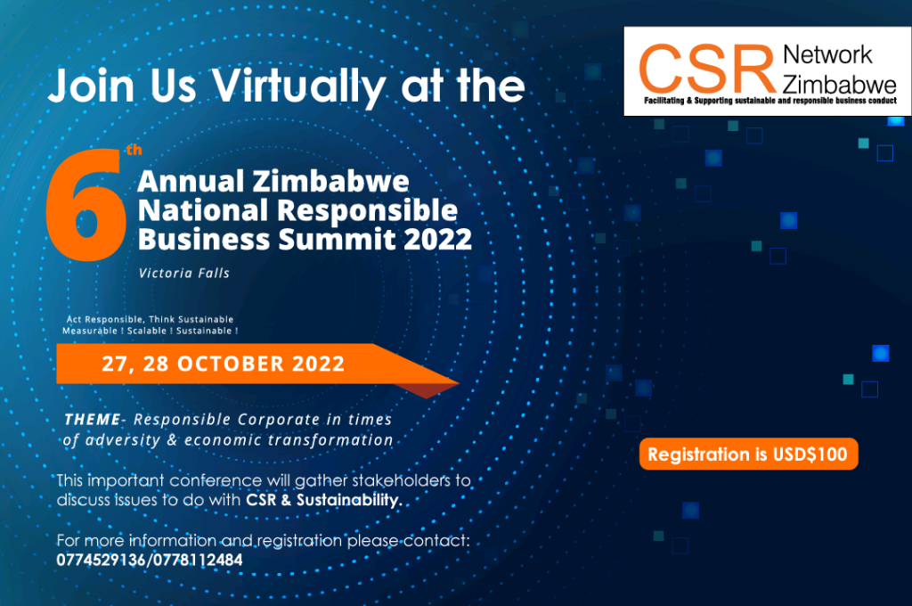 Join virtually the 6th Zimbabwe Responsible Business Summit – ESG ...